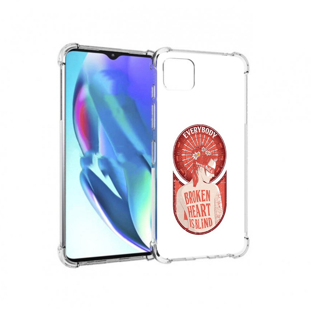 

Чехол MyPads Tocco для Motorola Moto G50 девушка разбитое сердце (PT227066.350.310), Прозрачный, Tocco
