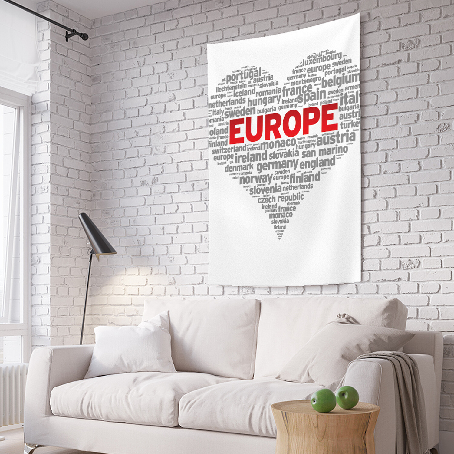 

Вертикальное фотопанно на стену JoyArty Европа в сердце 150x200 см, Европа в сердце