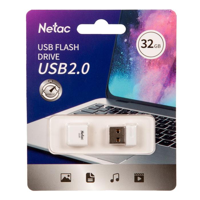 Флешка Netac NT03U116N-032G-20WH 32 ГБ (821970)