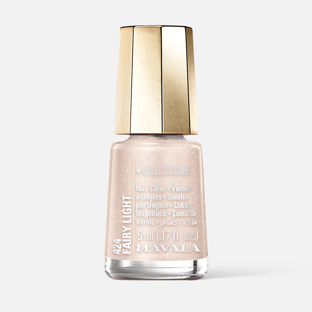 

Лак для ногтей MAVALA Nail Color с кремнием, Fairy Light, №424, 5 мл, Розовый
