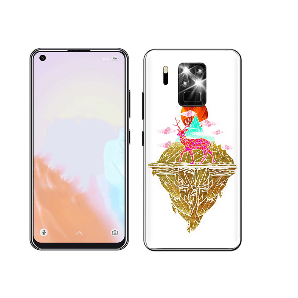 

Чехол MyPads Tocco для Oukitel C18 Pro розовый олень абстракция, Прозрачный, Tocco