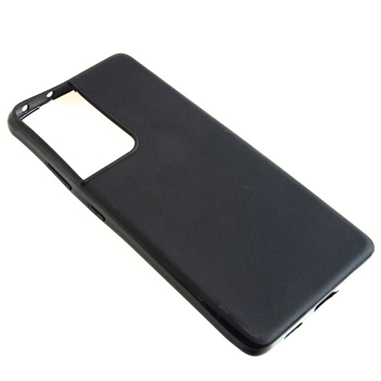

Силиконовый чехол TPU Case матовый для Samsung S21 Ultra черный