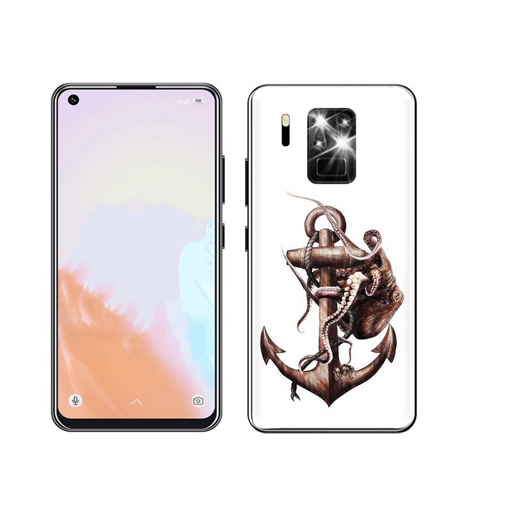 

Чехол MyPads Tocco для Oukitel C18 Pro ржавый якорь, Прозрачный, Tocco