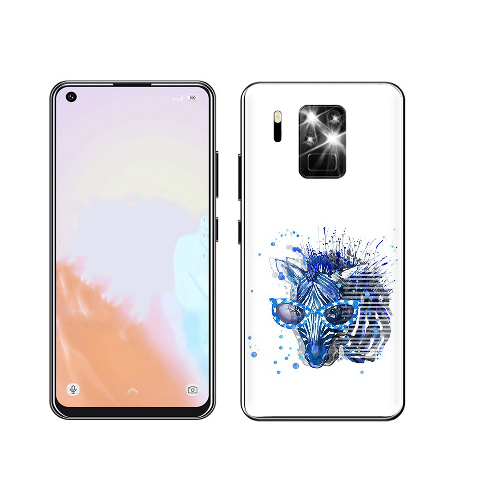 

Чехол MyPads Tocco для Oukitel C18 Pro расплывчатая зебра, Прозрачный, Tocco