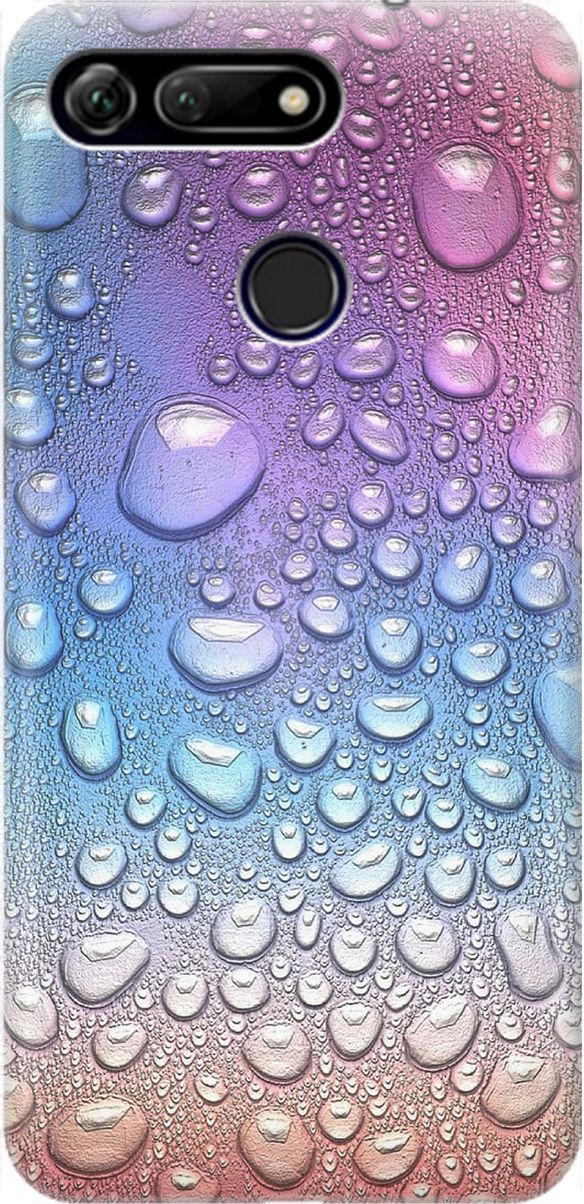

Силиконовый чехол на Honor View 20 (V20) с принтом "Множество капель", Синий;фиолетовый, 1454