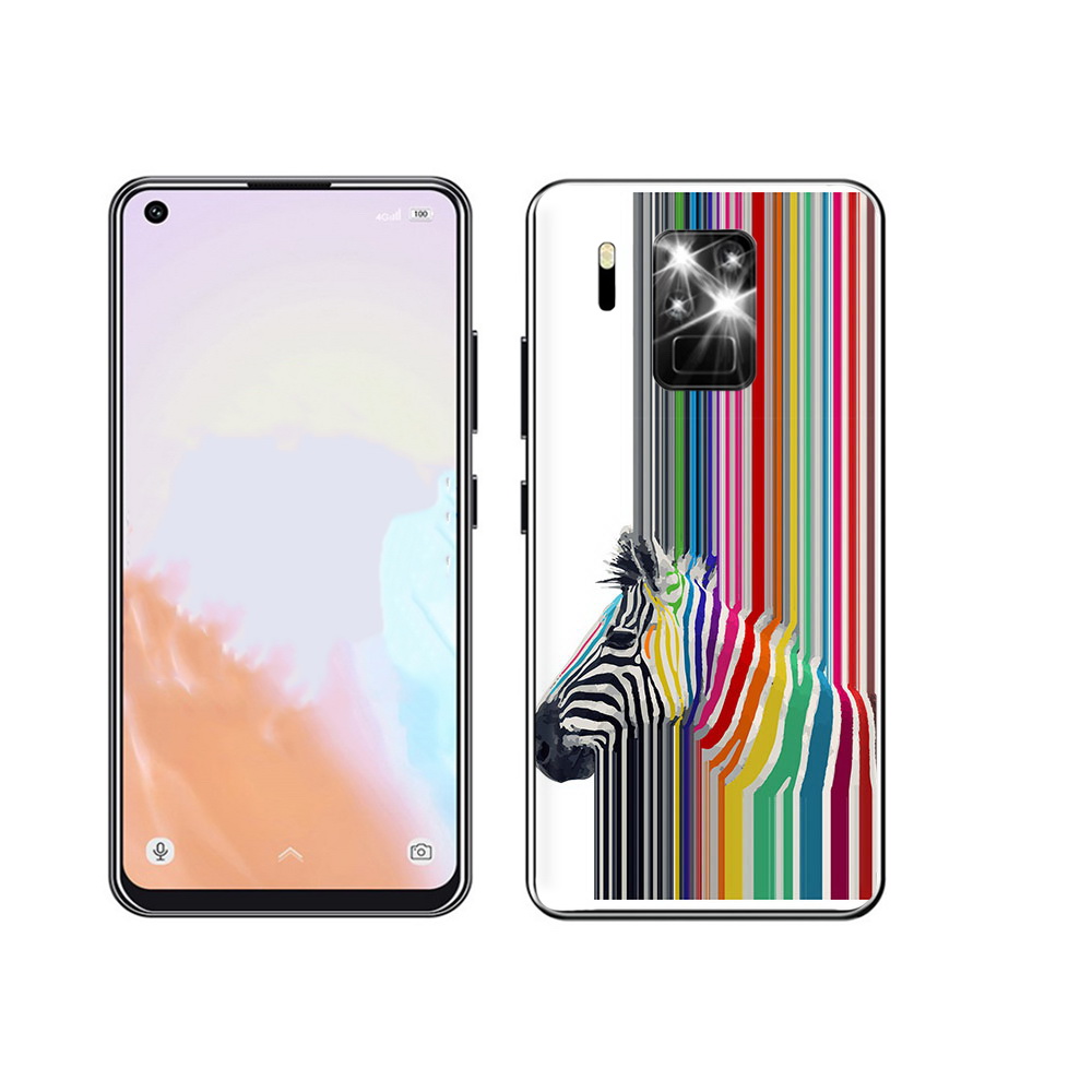 

Чехол MyPads Tocco для Oukitel C18 Pro радужная зебра, Прозрачный, Tocco