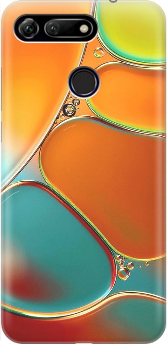 

Силиконовый чехол на Honor View 20 (V20) с принтом "Разноцветные пузырьки", Голубой;оранжевый, 1454