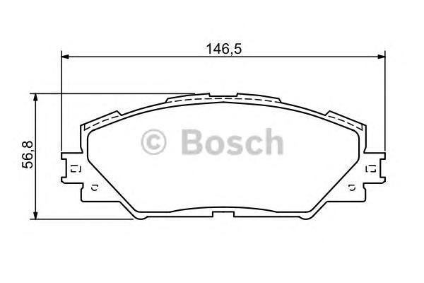 

Тормозные колодки Bosch передние 986494174