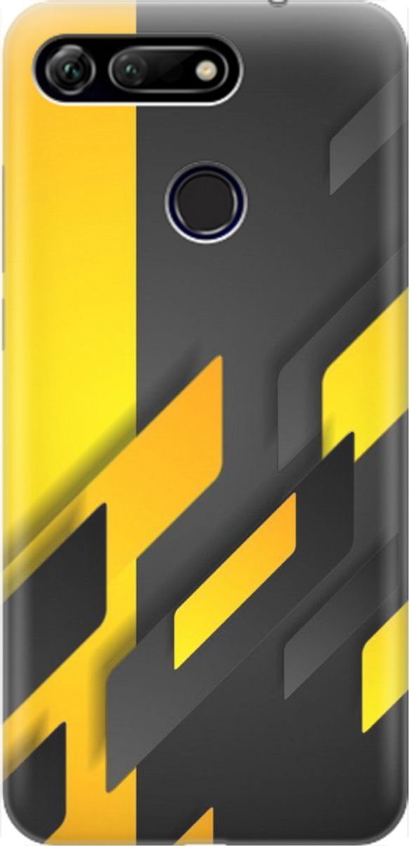 

Чехол на Honor View 20 (V20) с принтом "Черно-желтая абстракция", Желтый;черный, 1454