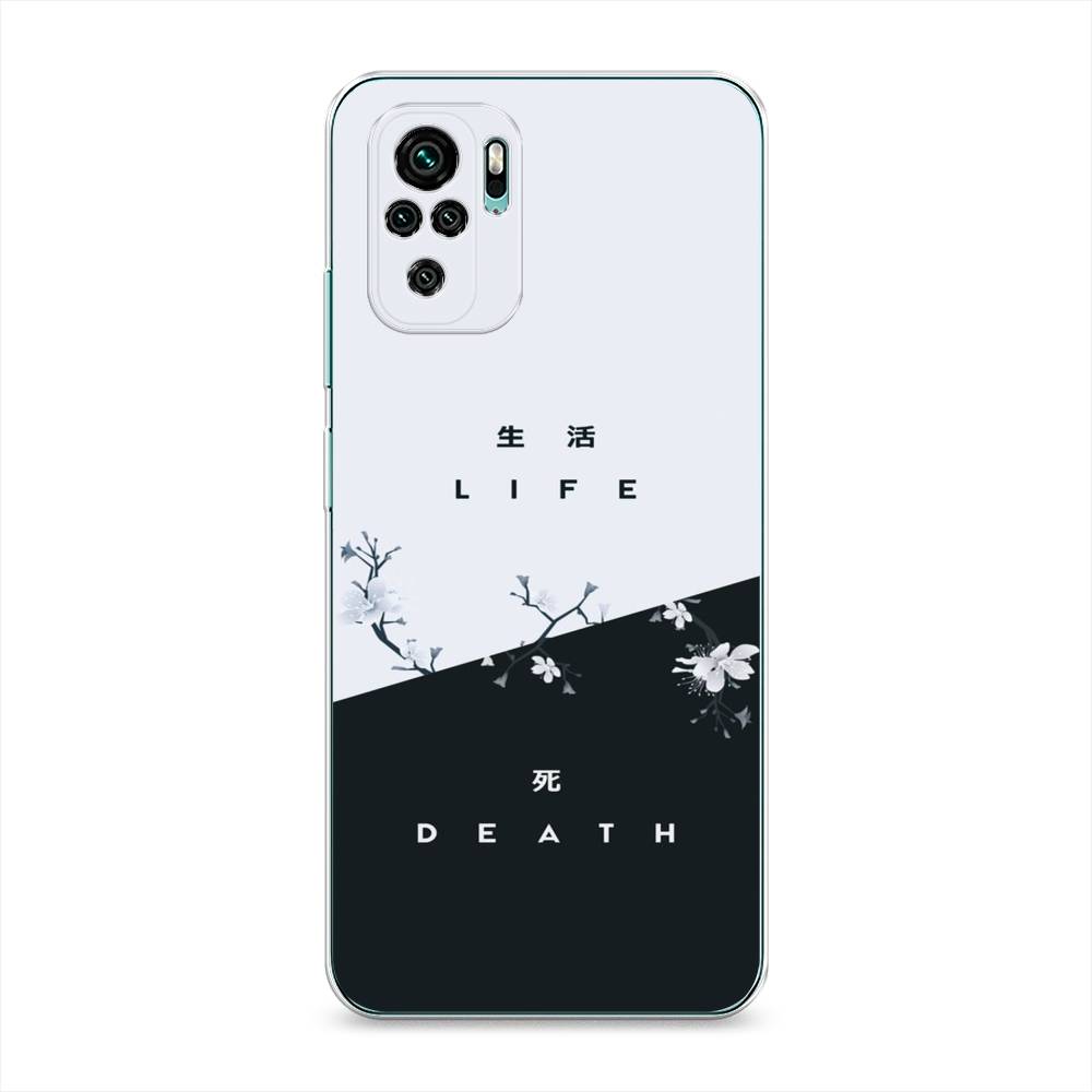 фото Силиконовый чехол "life and death" на xiaomi redmi note 10s awog