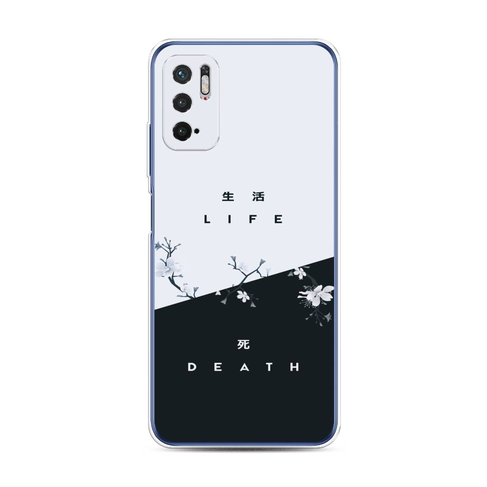 фото Силиконовый чехол "life and death" на xiaomi redmi note 10 5g awog