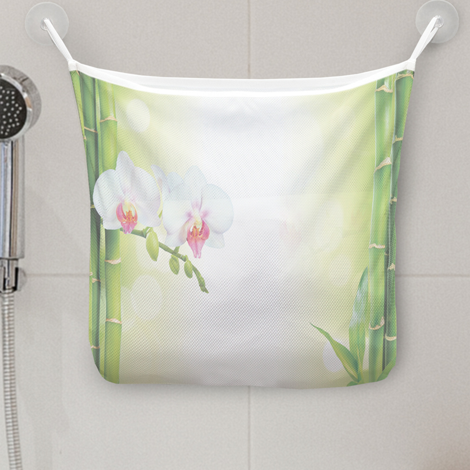 фото Органайзер для ванной joyarty "орхидея и бамбук", 39x33 см