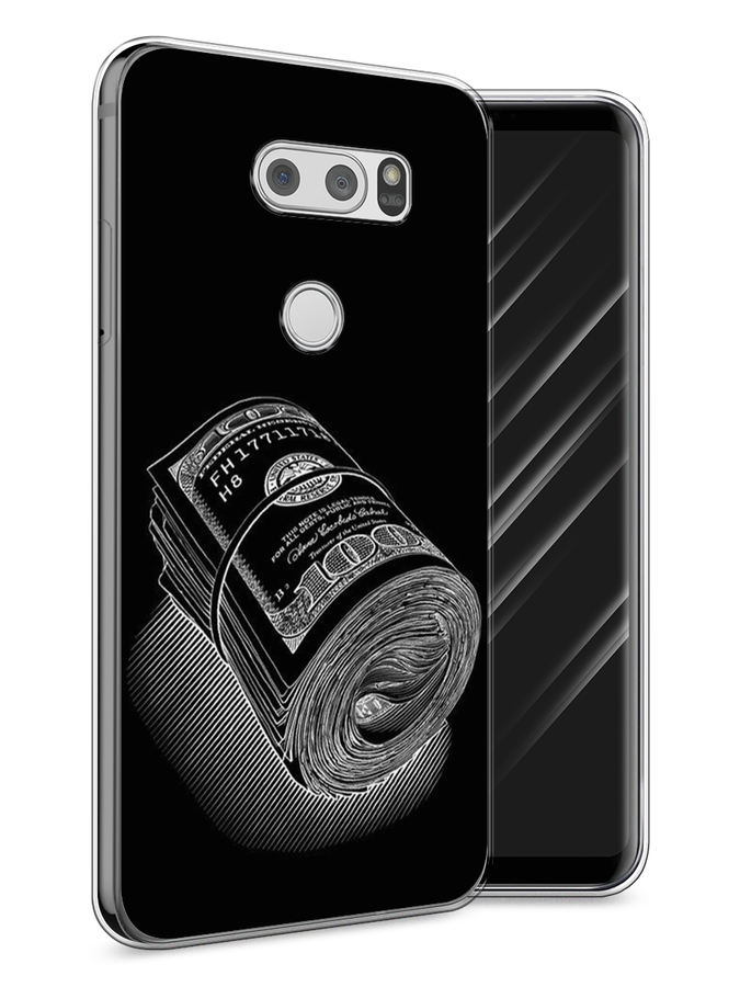 

Чехол Awog на LG V30 "Кубышка денег", Черный;серебристый, 83050-5