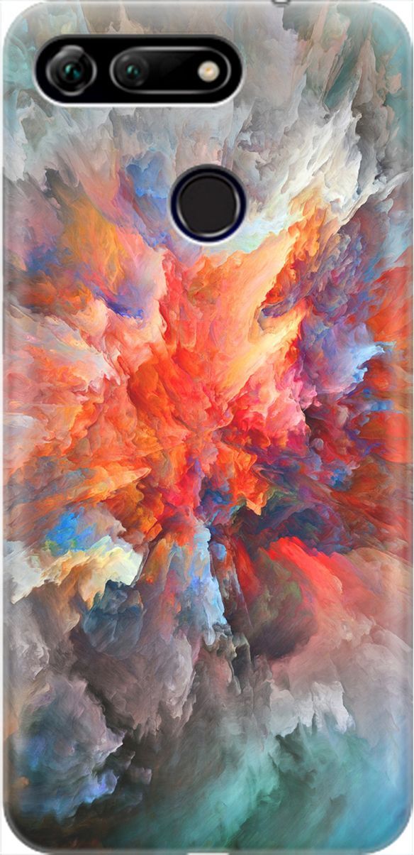 

Силиконовый чехол на Honor View 20 (V20) с принтом "Взрыв цвета", Оранжевый;серый, 1890