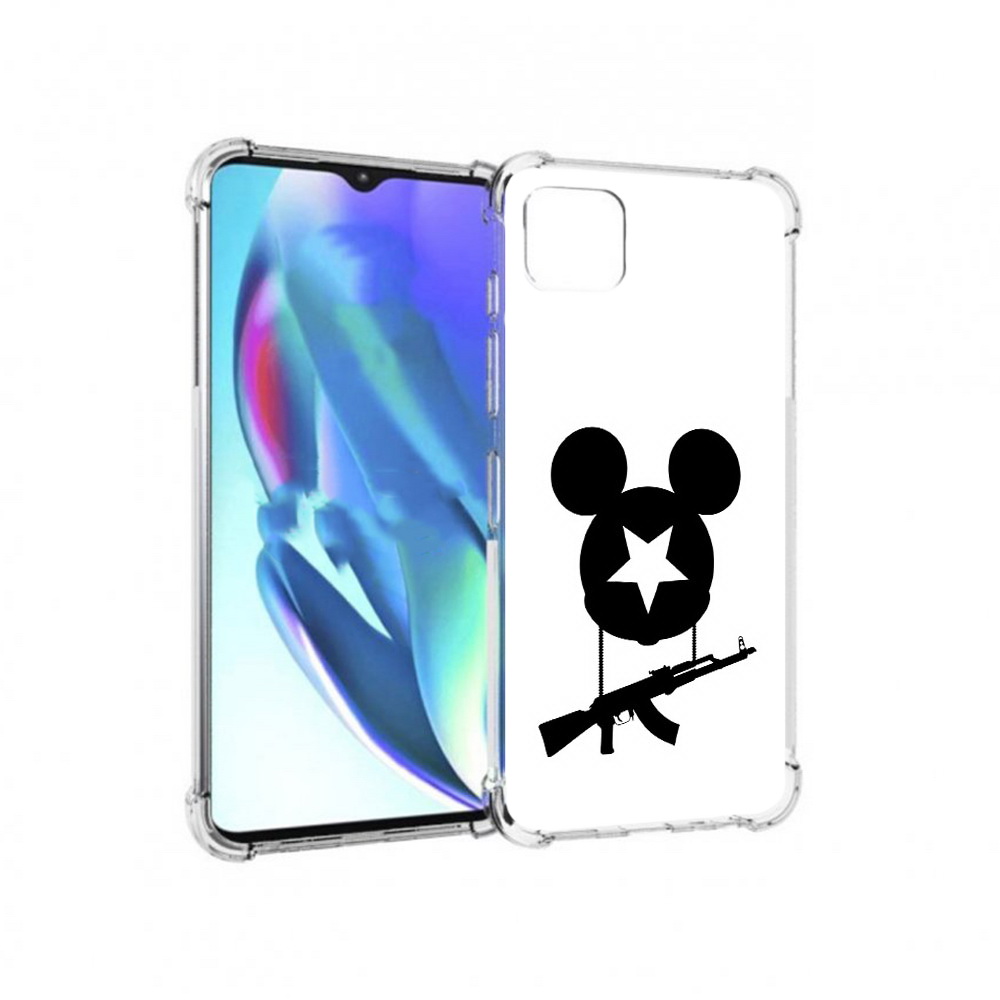 

Чехол MyPads Tocco для Motorola Moto G50 АК Микки (PT227066.350.26), Прозрачный, Tocco