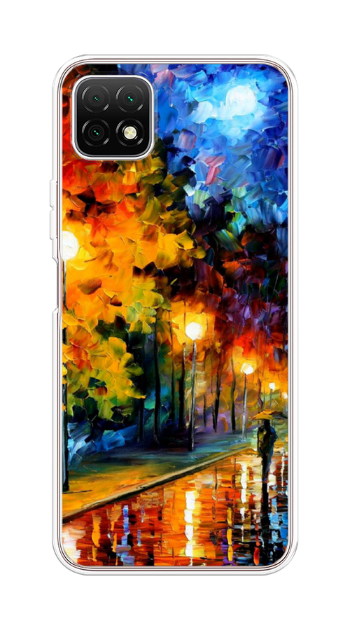 

Чехол на Wiko T3 "Безлюдная улочка", Оранжевый;желтый;синий, 3400150-1