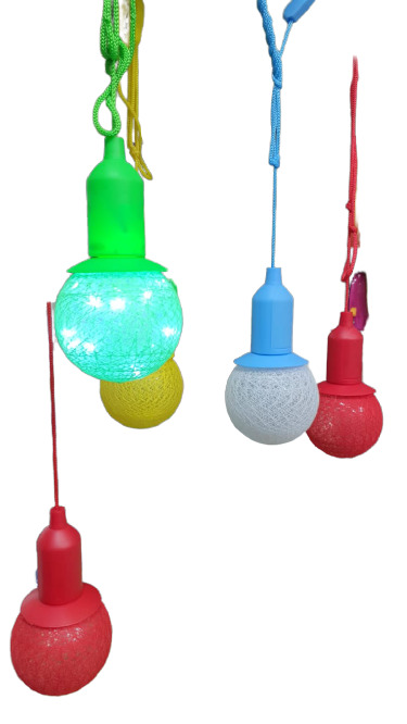 фото Лампа на шнурке led cotton ball lamp/snyr/красная goodstore24