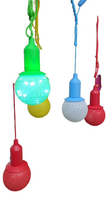фото Лампа на шнурке led cotton ball lamp/snyr/голубая goodstore24