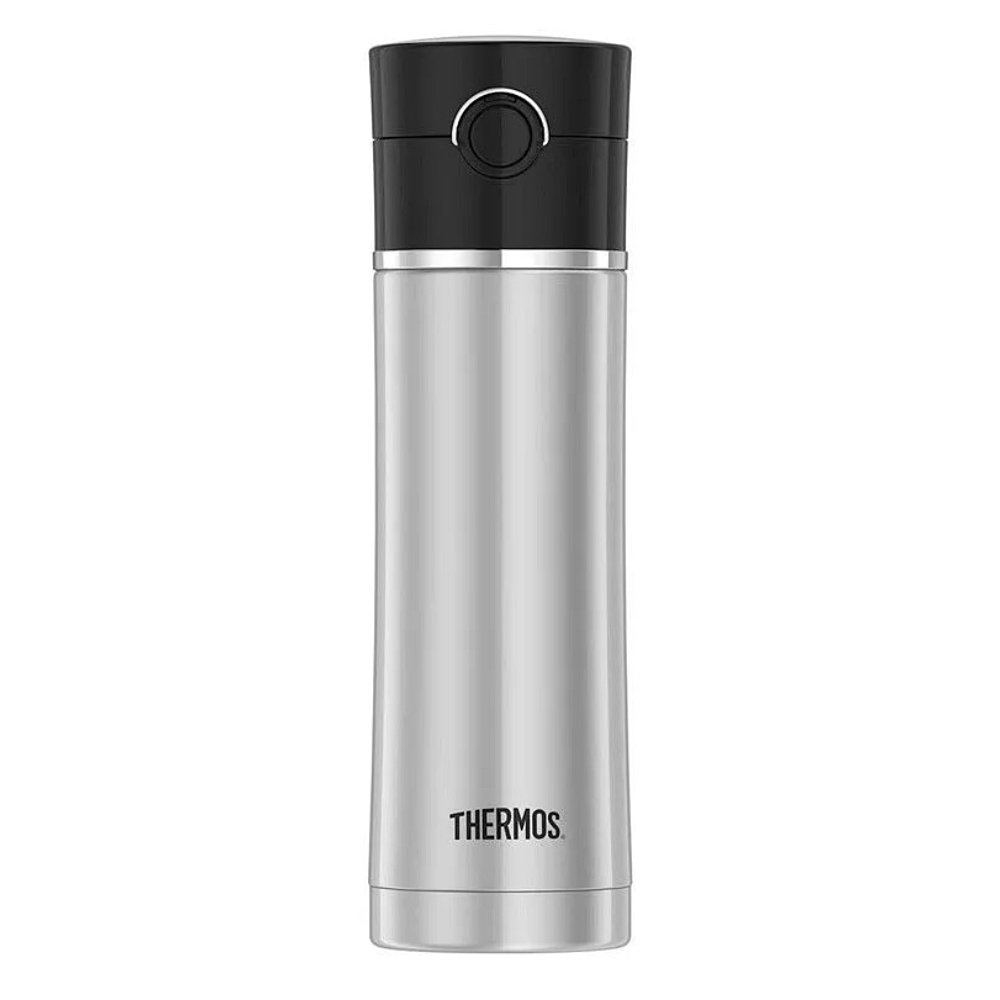 

Термос из нерж. стали тм THERMOS NS402BK 0.47L, Серебристый;черный, NS402