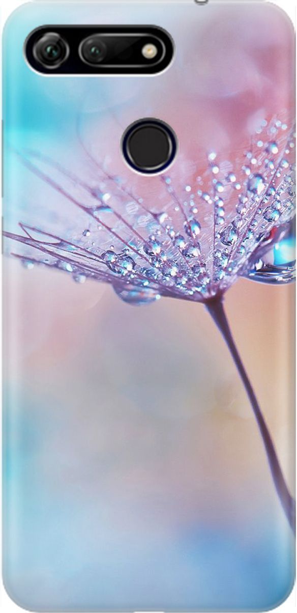 

Силиконовый чехол на Honor View 20 (V20) "Капелька на одуванчике", Голубой;розовый, 1454