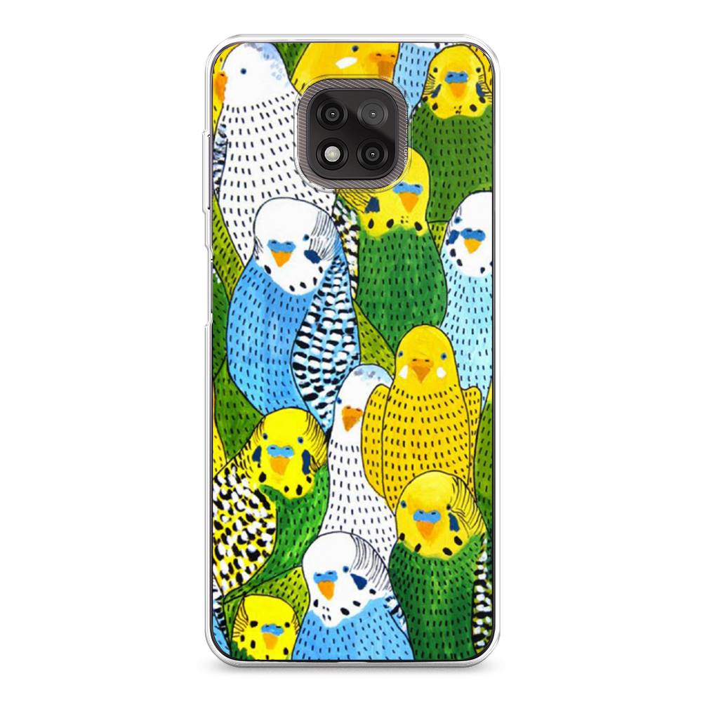 

Чехол Awog на Motorola Moto G Power 2021 "Попугаи", Разноцветный, 242750-1