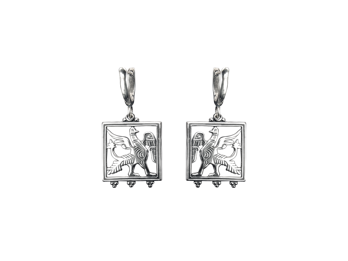 

Серьги подвески из серебра Мастерская Алёшиных С27.25.08.00, С27.25.08.00