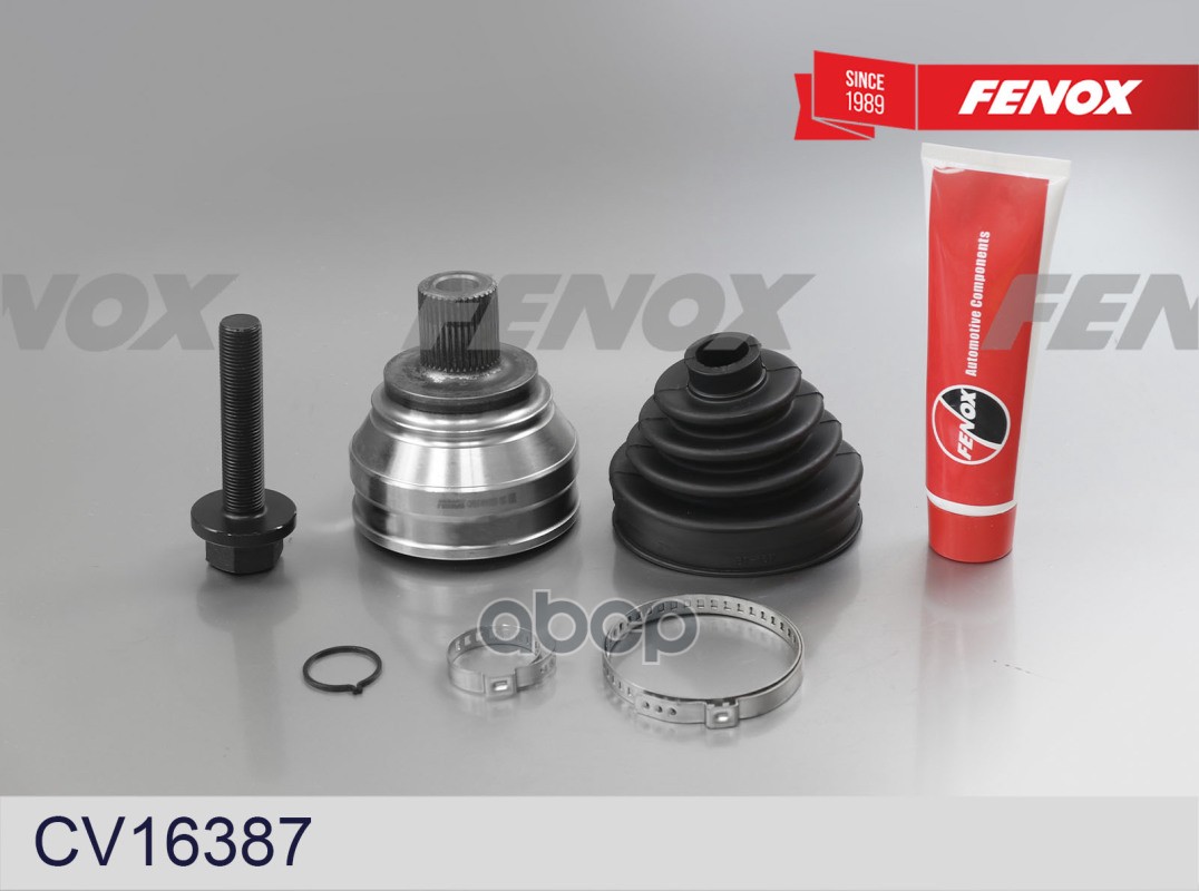 

FENOX CV16387 ШРУС AUDI 100 1.8-2.4D 82-91 нар. 1шт
