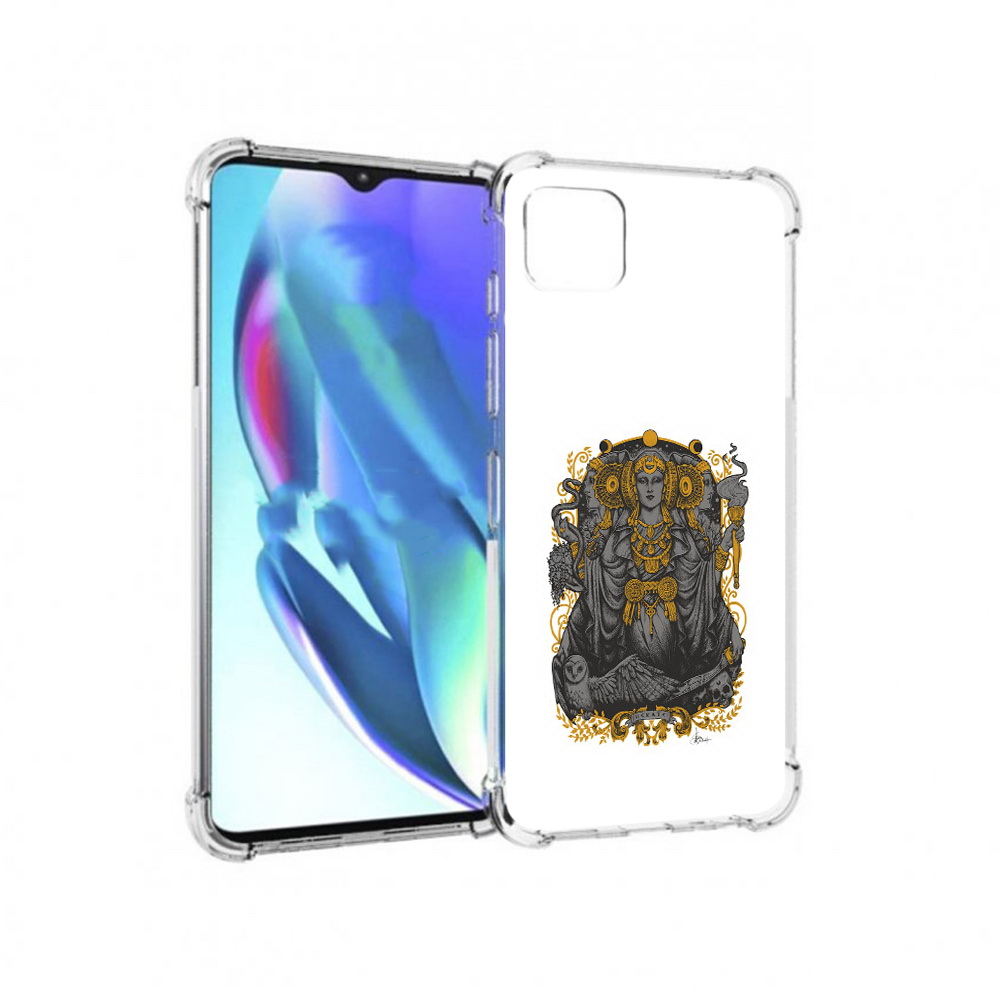 

Чехол MyPads Tocco для Motorola Moto G50 божество с золотыми элементами (PT227066.350.241), Прозрачный, Tocco