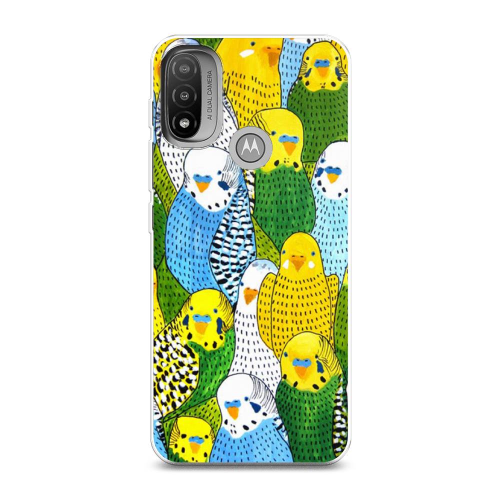 

Чехол Awog на Lenovo K14 Plus/Motorola Moto E20/E30/E40 "Попугаи", Разноцветный, 243450-1