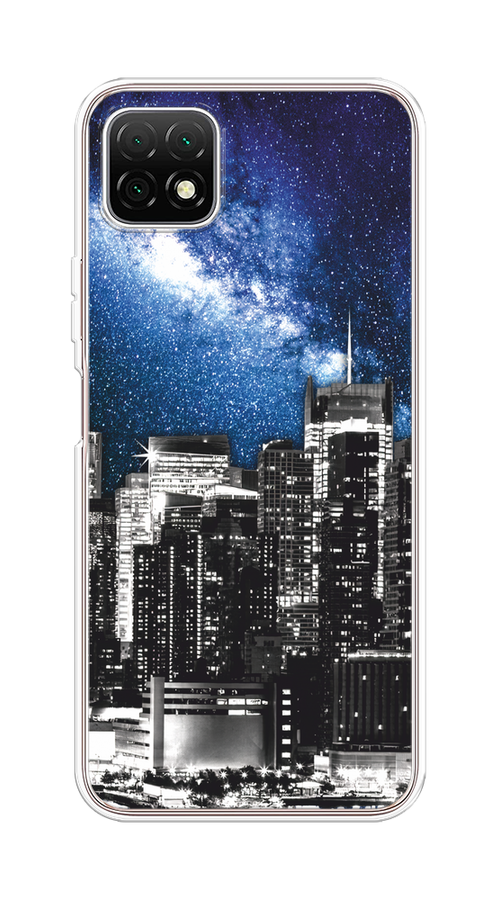 

Чехол на Wiko T3 "Космический Нью-Йорк", Синий;серый, 3400150-1