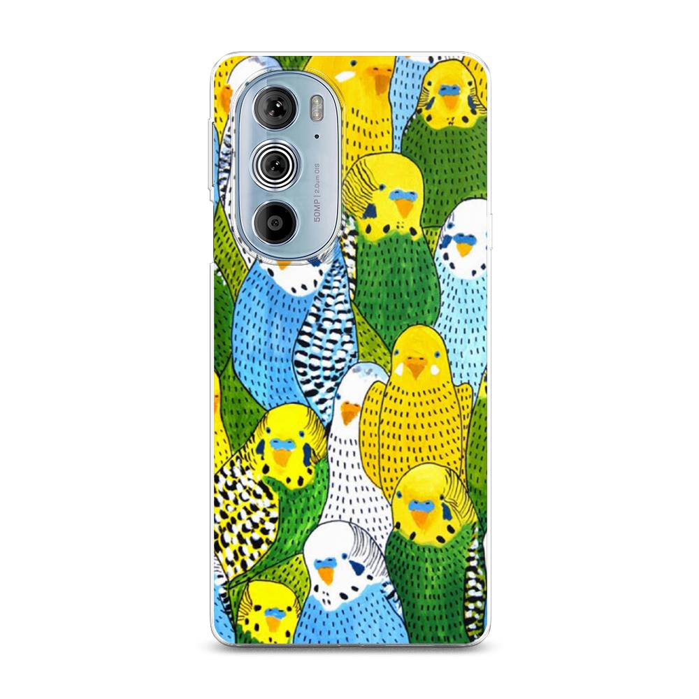 

Чехол Awog на Motorola Edge 30 Pro "Попугаи", Разноцветный, 243350-1