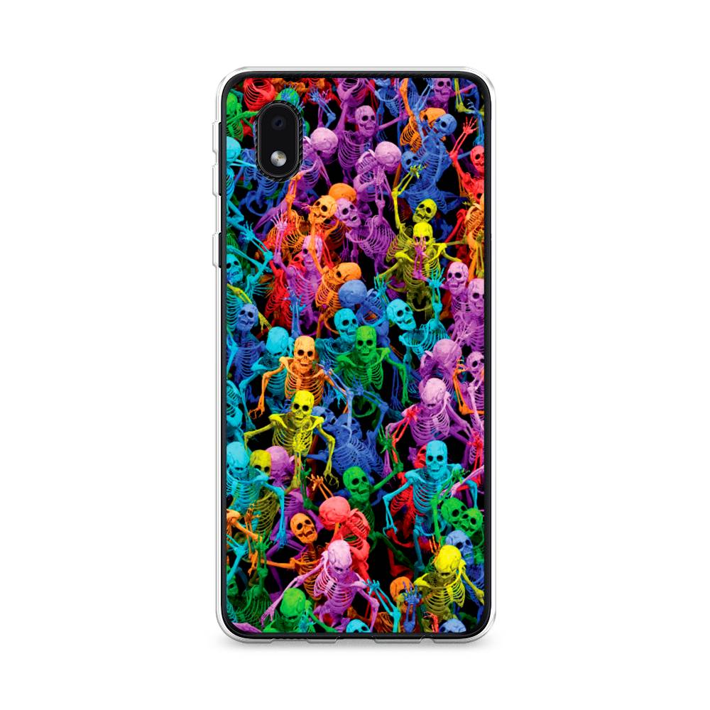 

Чехол на Samsung Galaxy A01 Core "Вечеринка скелетов", Фиолетовый;желтый;оранжевый, 2101250-6