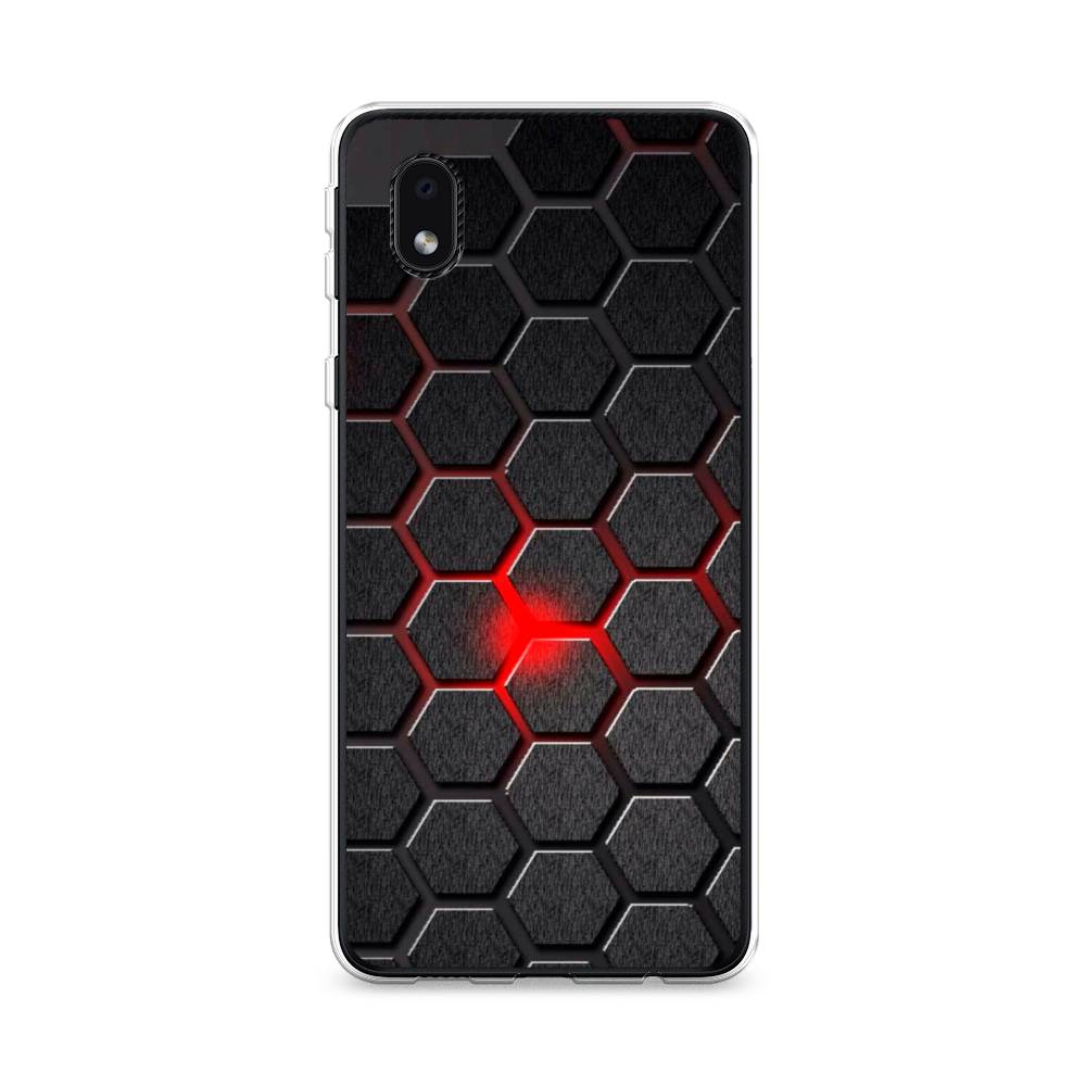 

Чехол на Samsung Galaxy A01 Core "Соты красные", Красный;черный;серый, 2101250-3
