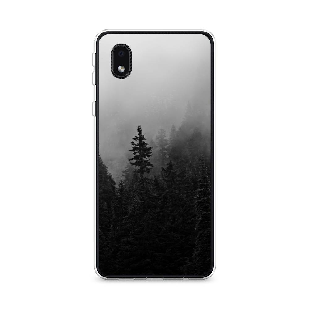 

Чехол на Samsung Galaxy A01 Core "Туманный лес", Серый;черный, 2101250-2