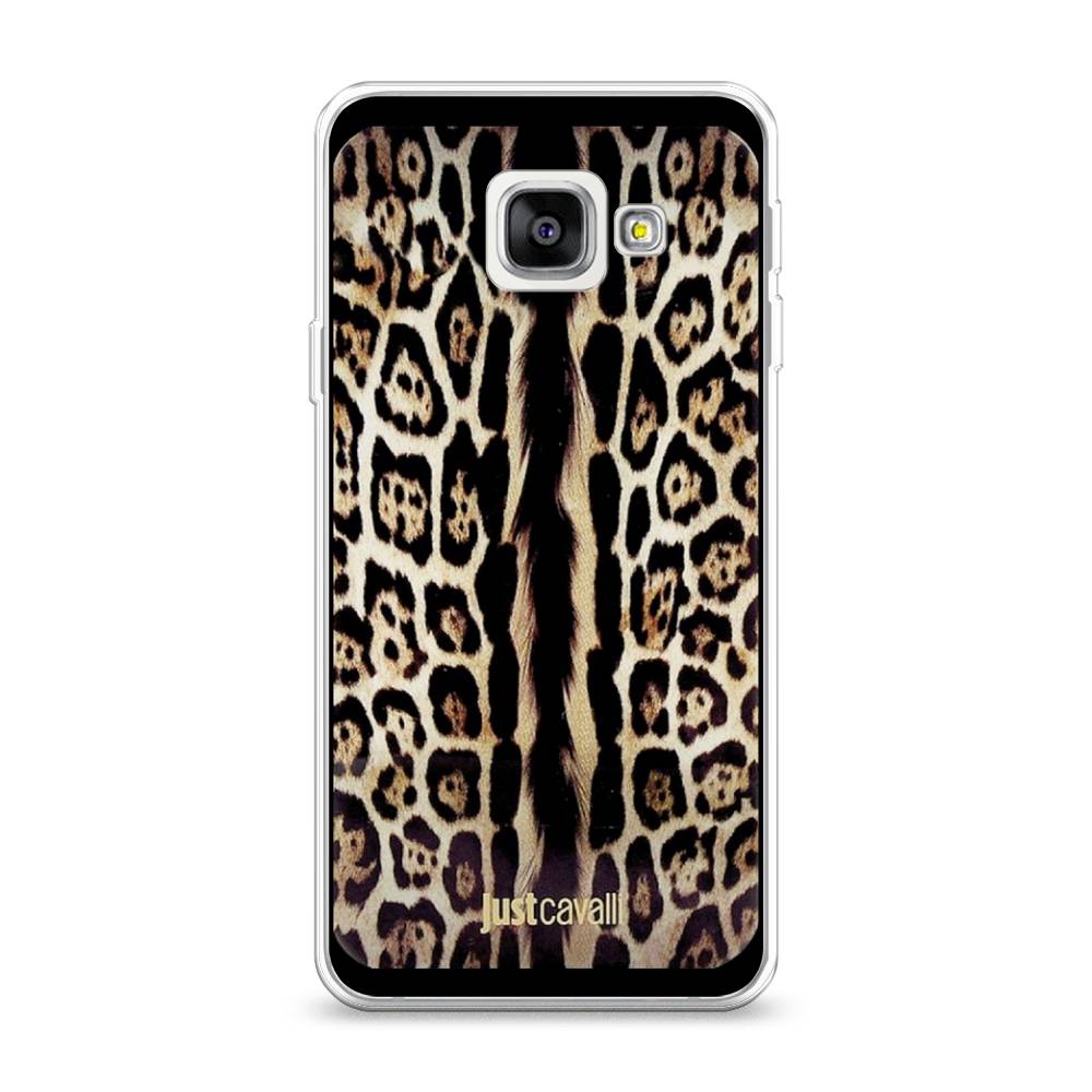 

Чехол на Samsung Galaxy A3 2016 "Леопард кавалли", Черный;коричневый, 20250-1