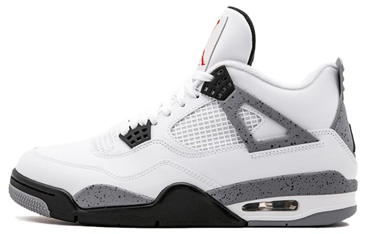 

Кеды унисекс Jordan Air Jordan 4 Retro White Cement 2012 белые 44 EU, Белый, Air Jordan 4 Retro White Cement 2012