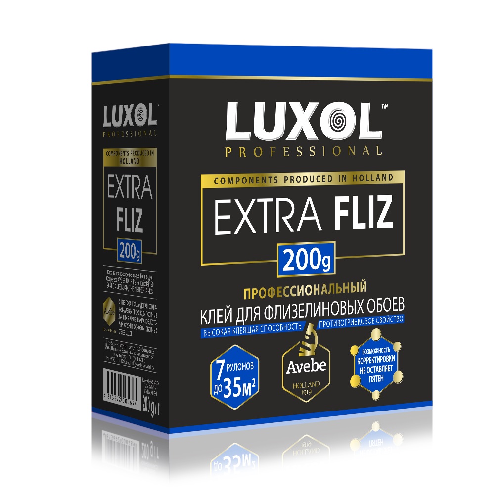 Клей обойный LUXOL EXTRA FLIZ (Professional) 200г клей обойный luxol extra fliz professional 200г