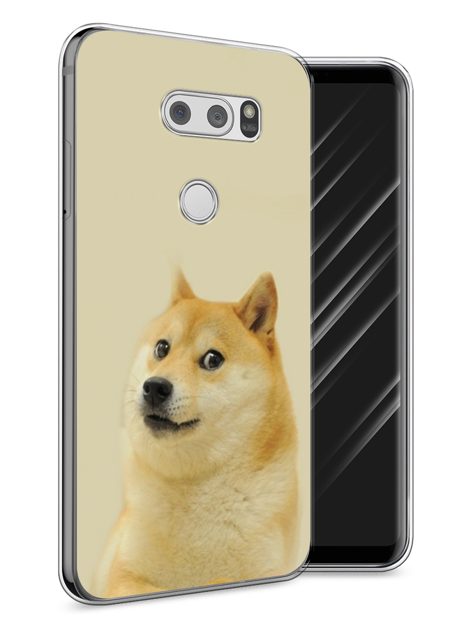 

Чехол Awog на LG V30 "Собака подозревака", Коричневый;желтый;бежевый, 83050-9