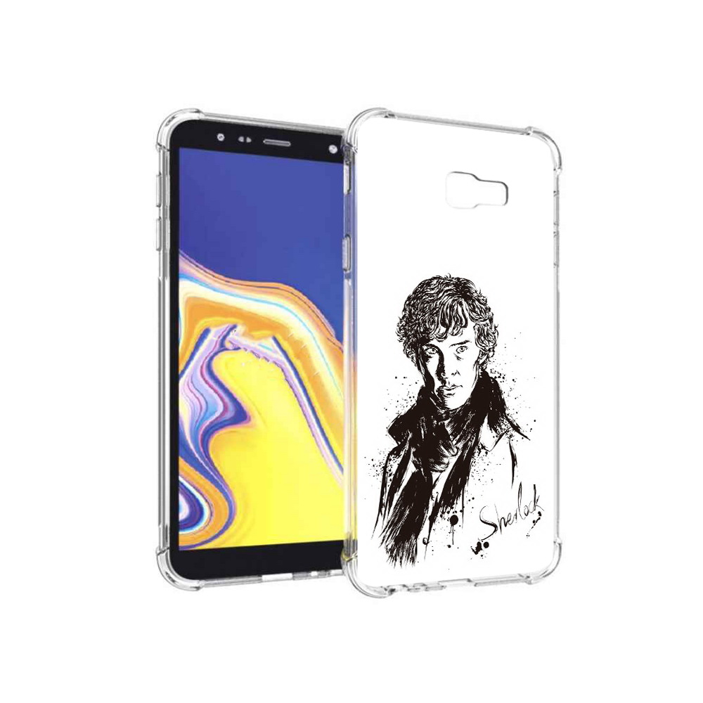 

Чехол MyPads Tocco для Samsung Galaxy J4+ (2018) шерлок холмс портрет (PT118081.545.698), Прозрачный, Tocco
