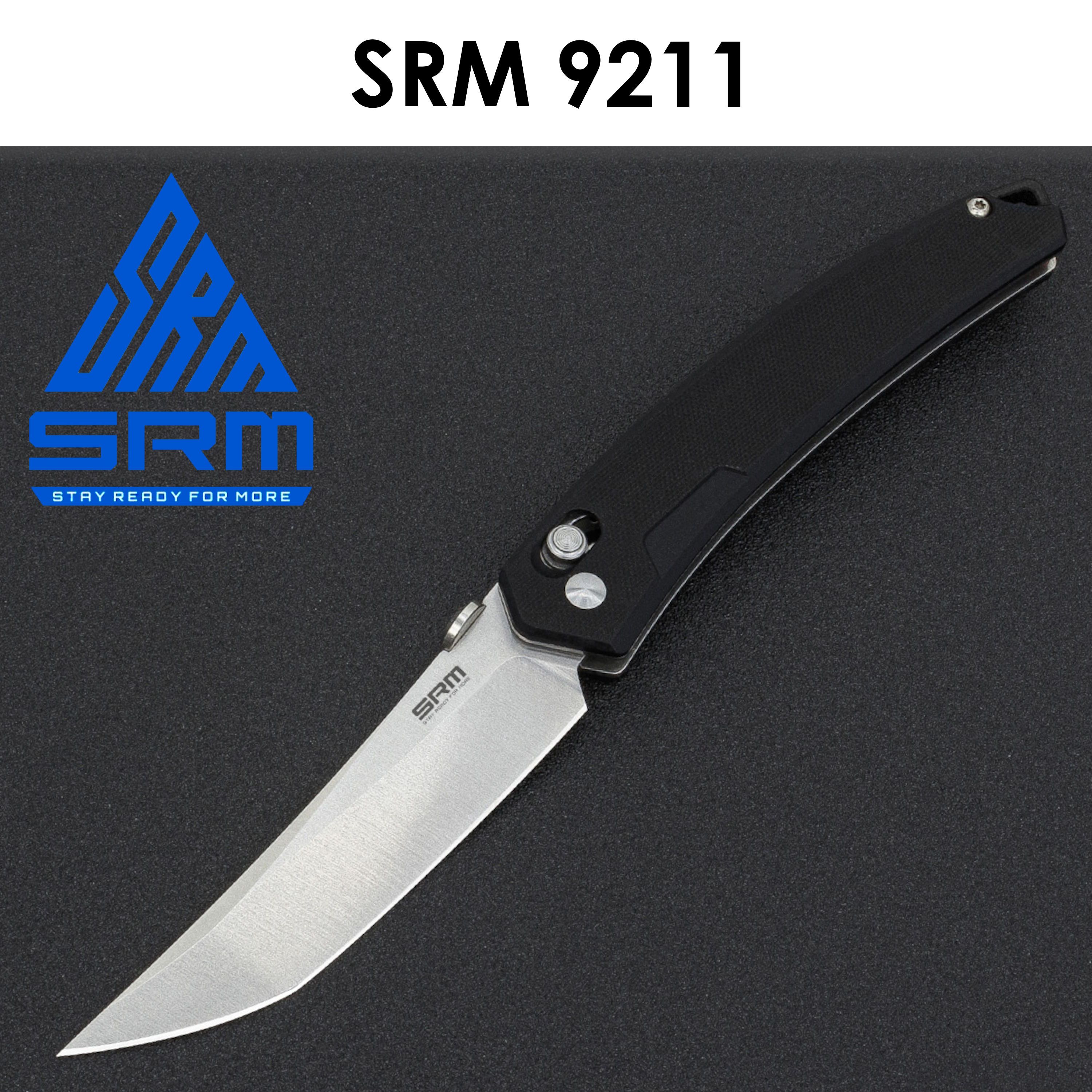 

Складной нож SRM 9211 черный 211.6мм (клинок 90.6мм), 9211