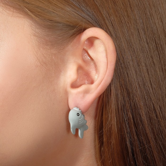 

Серьги из пластика Queen Fair 9215641, без вставки, 9215641