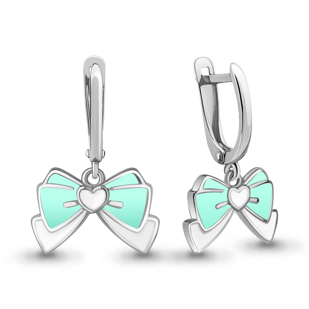 

Серьги из серебра с эмалью Aquamarine Aquamarine 34483_925_р, 34483_925_р