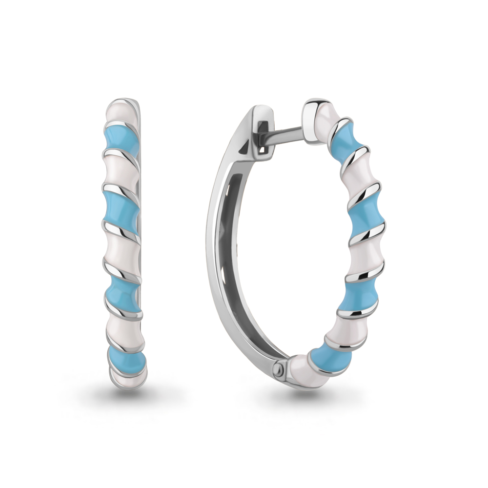 

Серьги из серебра с эмалью Aquamarine Aquamarine 34469_925_р, 34469_925_р