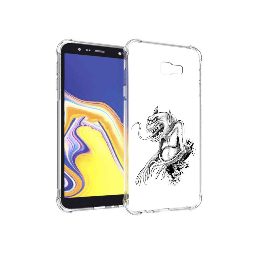 

Чехол MyPads Tocco для Samsung Galaxy J4+ (2018) чорт (PT118081.545.692), Прозрачный, Tocco