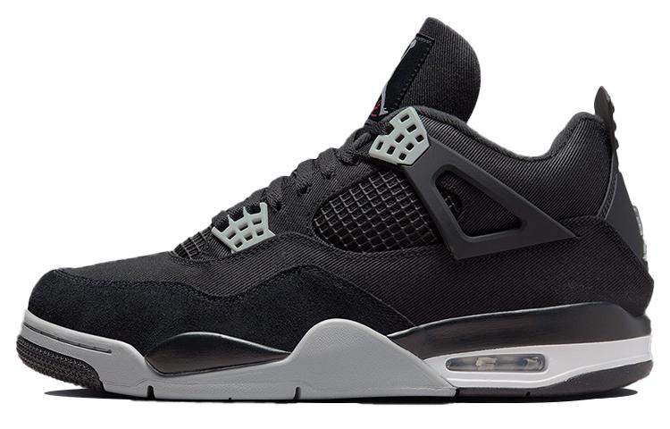 

Кеды унисекс Jordan Air Jordan 4 retro se black canvas черные 36 EU, Черный, Air Jordan 4 retro se black canvas