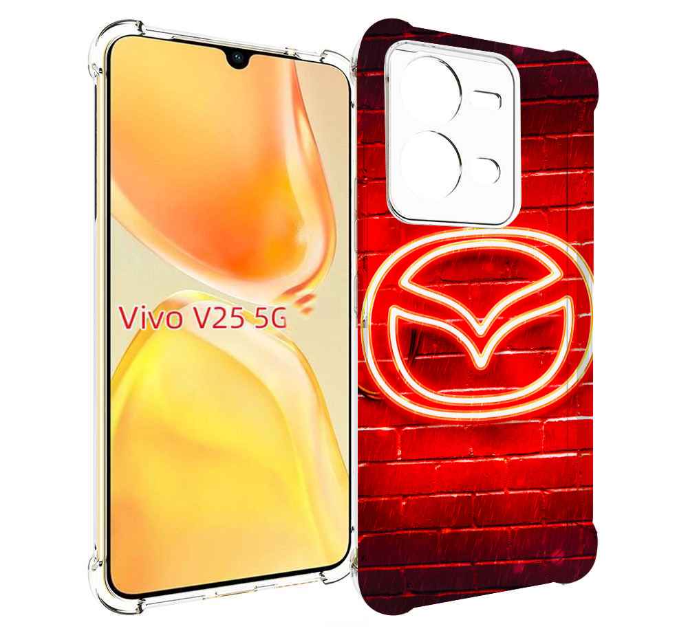 

Чехол MyPads Мазда для Vivo V25 5G / V25e, Прозрачный, Tocco