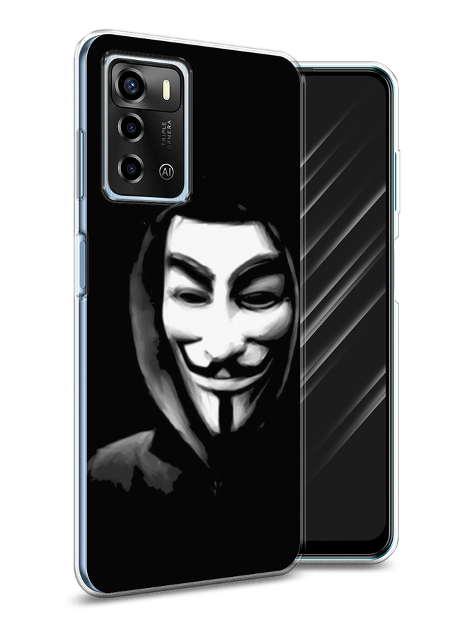 

Чехол Awog на ZTE Blade V40 Vita / ЗТЕ Блэйд V40 Vita "Анонимус", Разноцветный, 135650-5