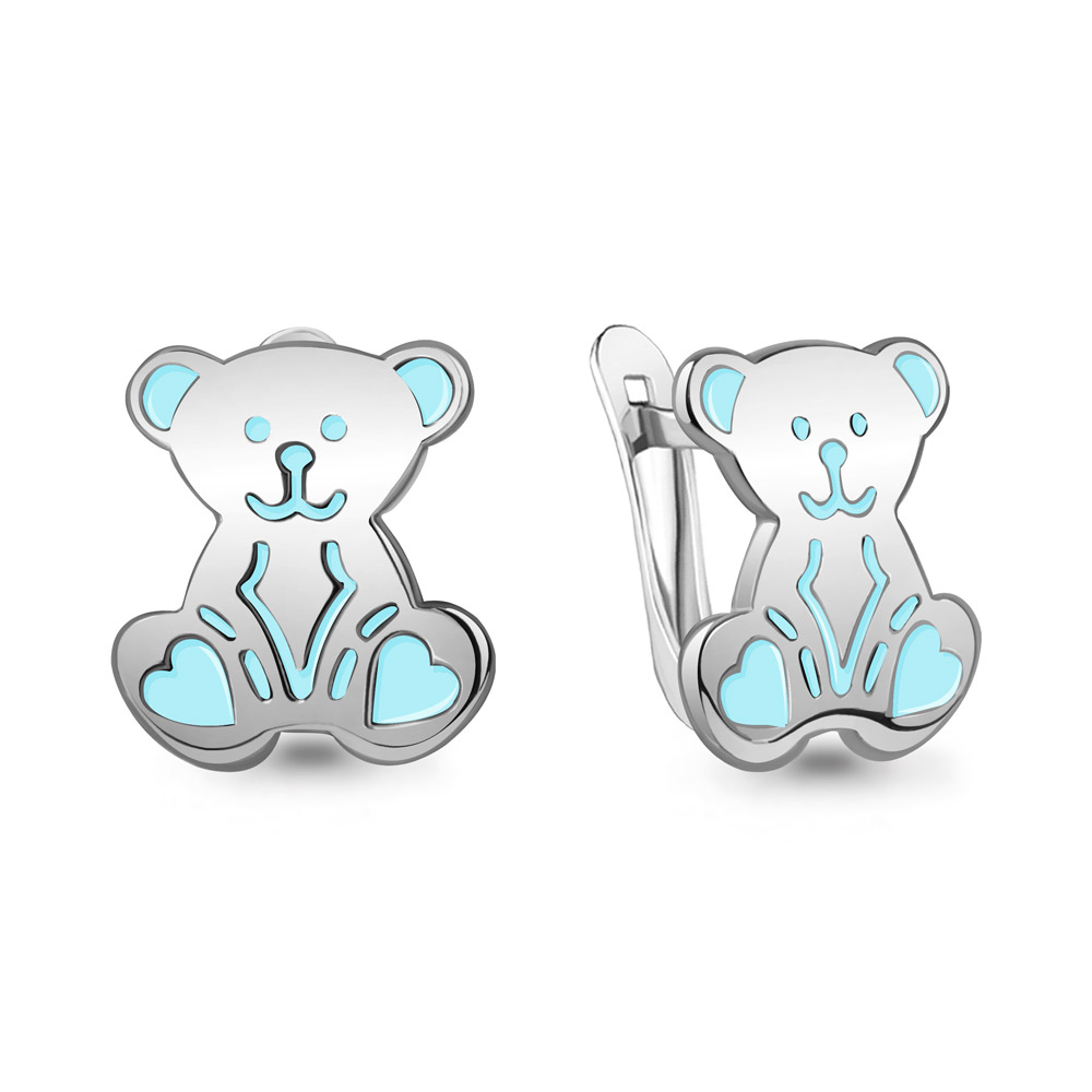 

Серьги из серебра с эмалью Aquamarine Aquamarine 34450_925_р, 34450_925_р