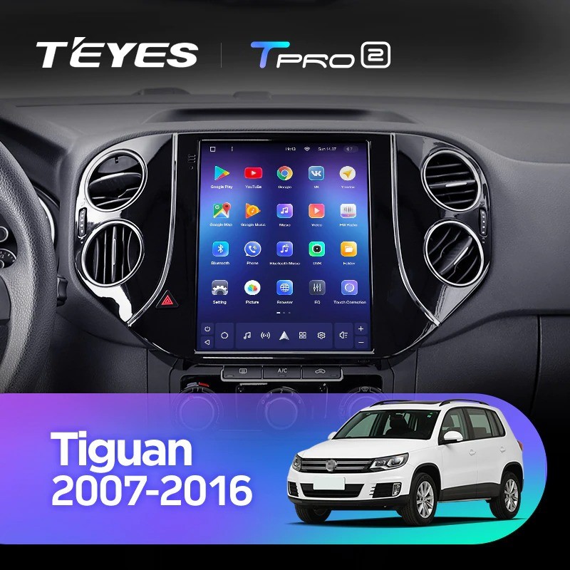 

Автомобильная магнитола Tesla style Teyes TPRO 2 4/64 Volkswagen Tiguan 1 NF 2007-2016, TPRO2