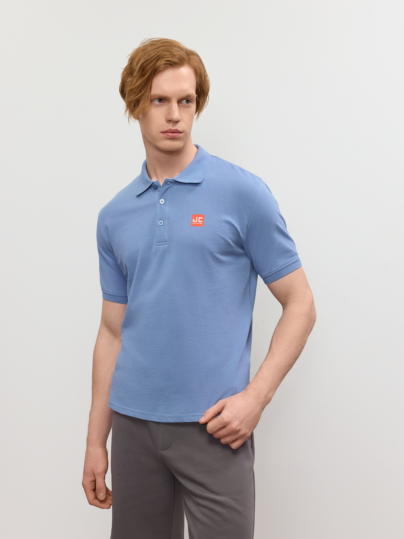 

Футболка мужская Just Clothes 000000396 голубая 52 RU, Голубой, 000000396